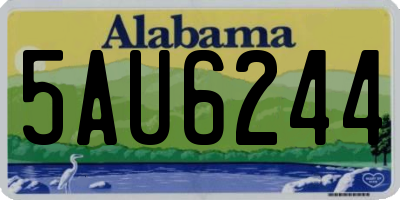 AL license plate 5AU6244