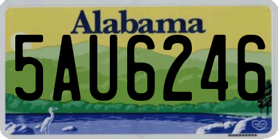 AL license plate 5AU6246
