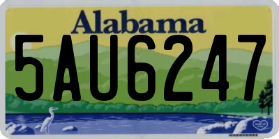 AL license plate 5AU6247