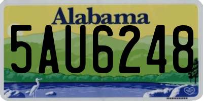 AL license plate 5AU6248