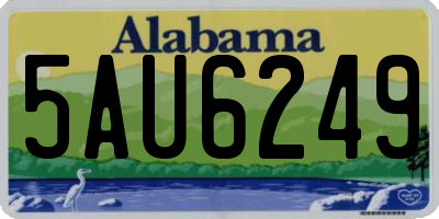 AL license plate 5AU6249