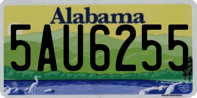 AL license plate 5AU6255