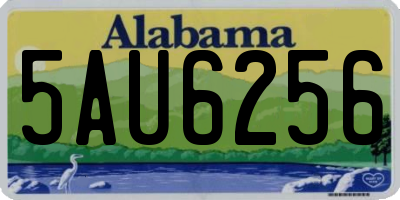 AL license plate 5AU6256