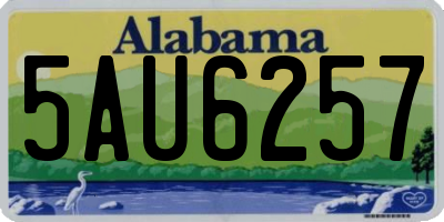 AL license plate 5AU6257