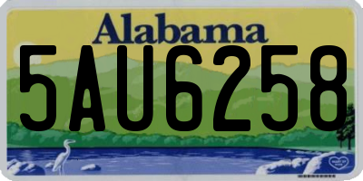 AL license plate 5AU6258