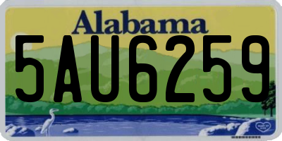 AL license plate 5AU6259