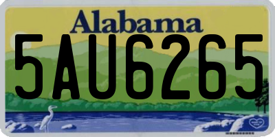AL license plate 5AU6265