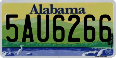 AL license plate 5AU6266