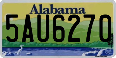 AL license plate 5AU6270