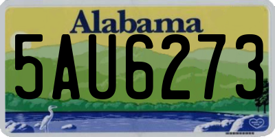 AL license plate 5AU6273
