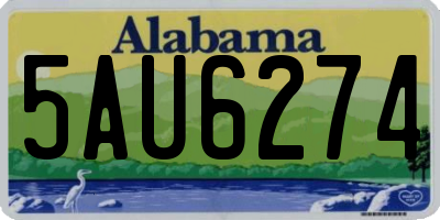 AL license plate 5AU6274