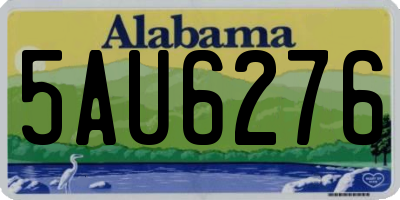 AL license plate 5AU6276