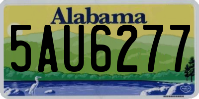 AL license plate 5AU6277