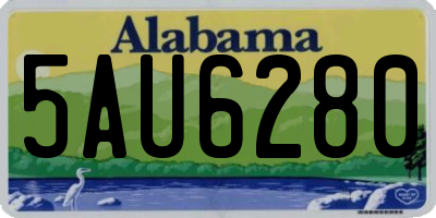 AL license plate 5AU6280