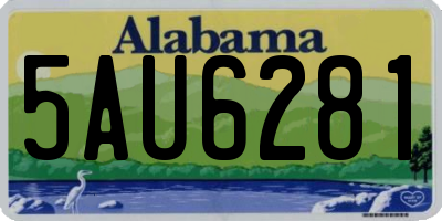 AL license plate 5AU6281