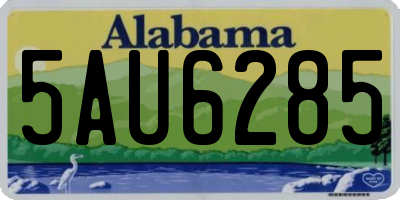 AL license plate 5AU6285