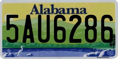 AL license plate 5AU6286
