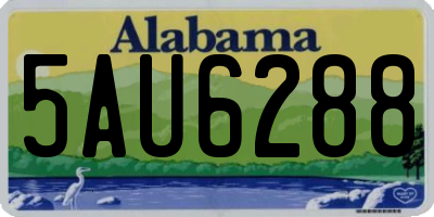 AL license plate 5AU6288