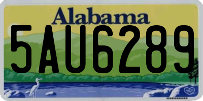 AL license plate 5AU6289