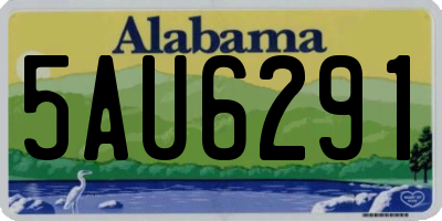 AL license plate 5AU6291