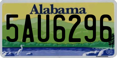 AL license plate 5AU6296