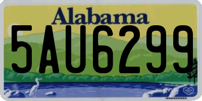 AL license plate 5AU6299