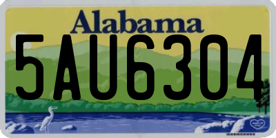 AL license plate 5AU6304