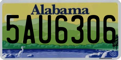 AL license plate 5AU6306