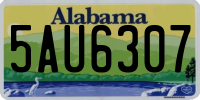 AL license plate 5AU6307