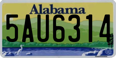 AL license plate 5AU6314
