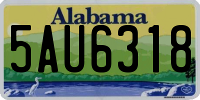 AL license plate 5AU6318