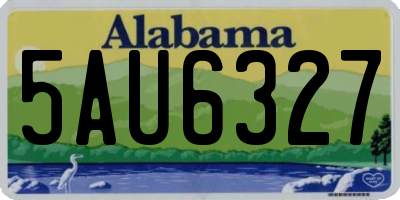 AL license plate 5AU6327