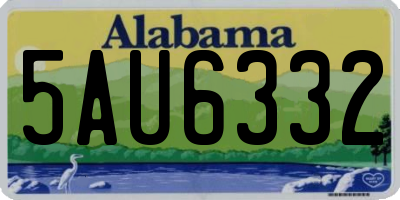 AL license plate 5AU6332