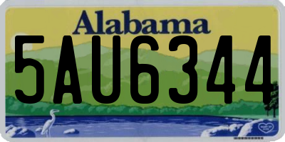 AL license plate 5AU6344