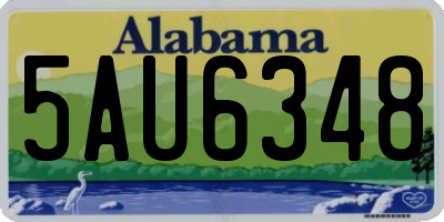 AL license plate 5AU6348