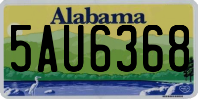 AL license plate 5AU6368