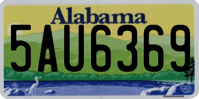 AL license plate 5AU6369