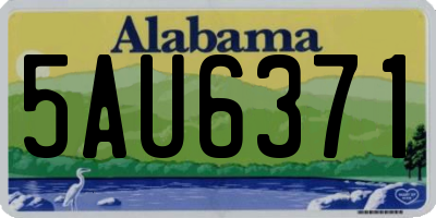 AL license plate 5AU6371