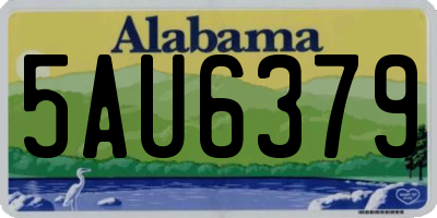 AL license plate 5AU6379