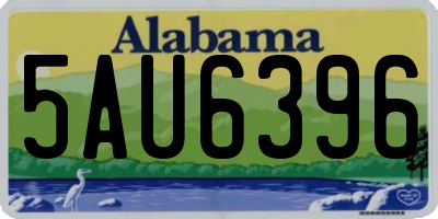 AL license plate 5AU6396