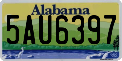 AL license plate 5AU6397