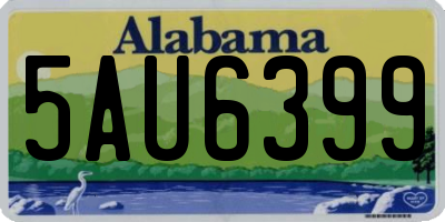 AL license plate 5AU6399