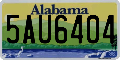 AL license plate 5AU6404