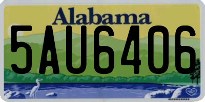 AL license plate 5AU6406