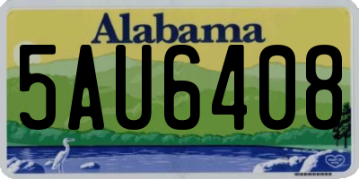 AL license plate 5AU6408