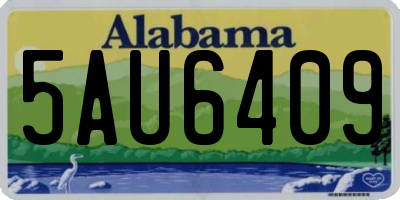 AL license plate 5AU6409