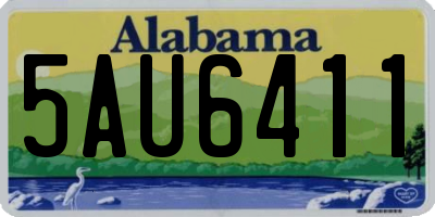 AL license plate 5AU6411
