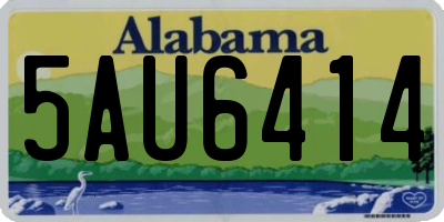 AL license plate 5AU6414