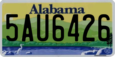 AL license plate 5AU6426