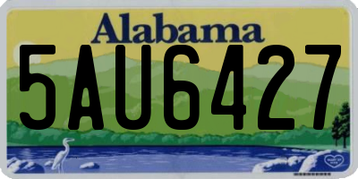 AL license plate 5AU6427